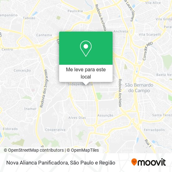 Nova Alianca Panificadora mapa