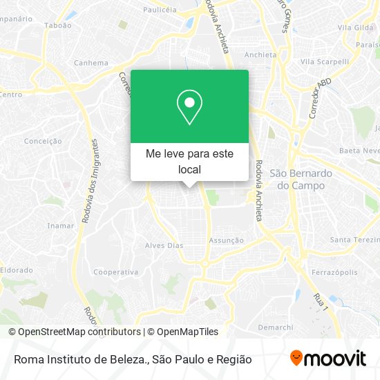 Roma Instituto de Beleza. mapa