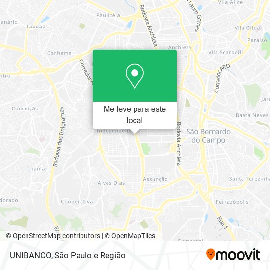 UNIBANCO mapa