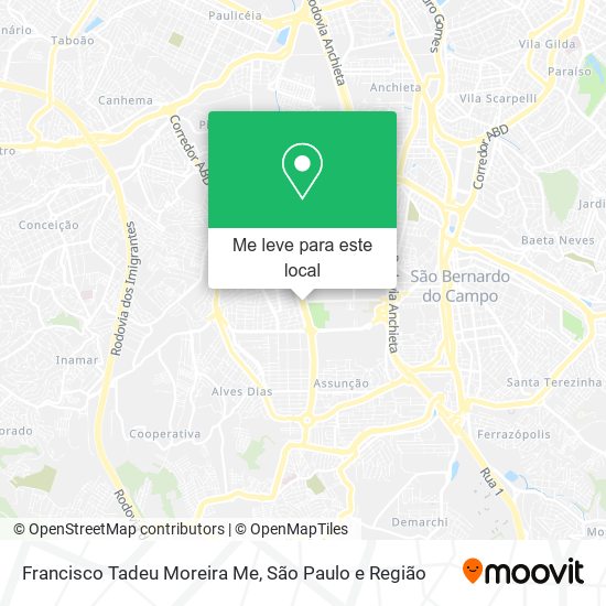 Francisco Tadeu Moreira Me mapa