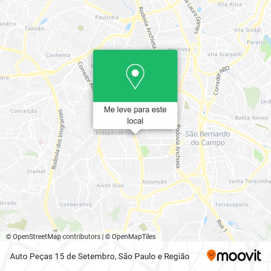 Auto Peças 15 de Setembro mapa