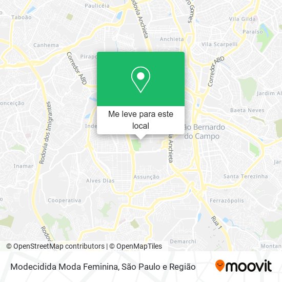 Modecidida Moda Feminina mapa