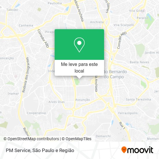 PM Service mapa