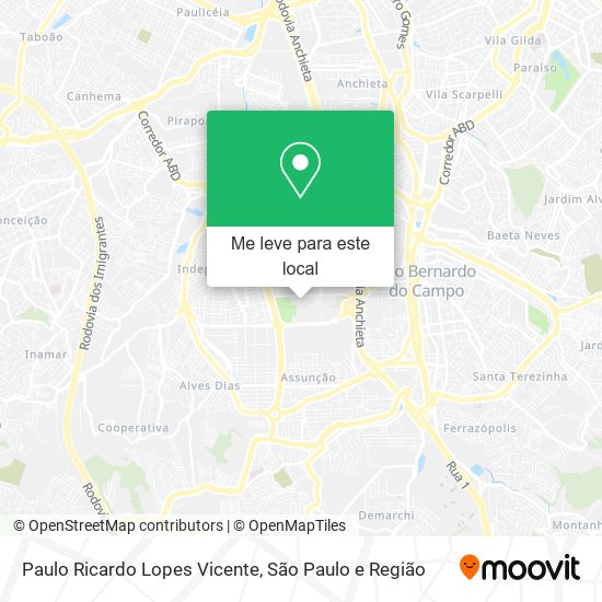 Paulo Ricardo Lopes Vicente mapa