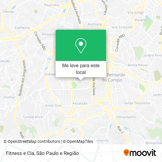 Fitness e Cia mapa