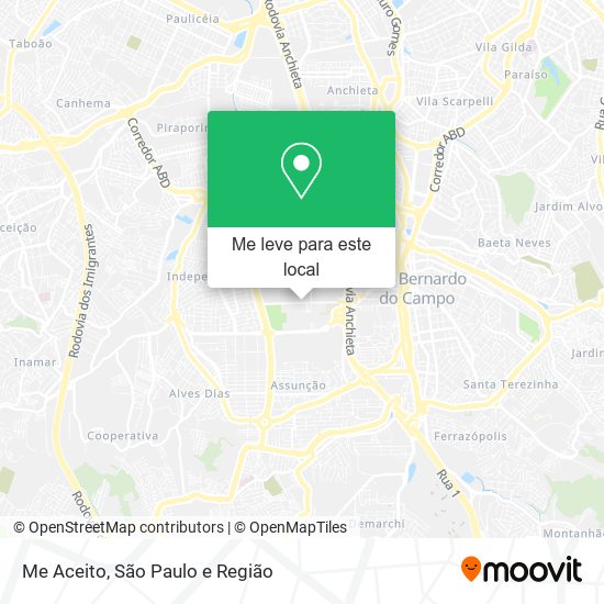 Me Aceito mapa