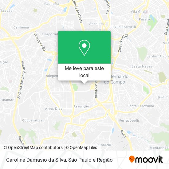 Caroline Damasio da Silva mapa