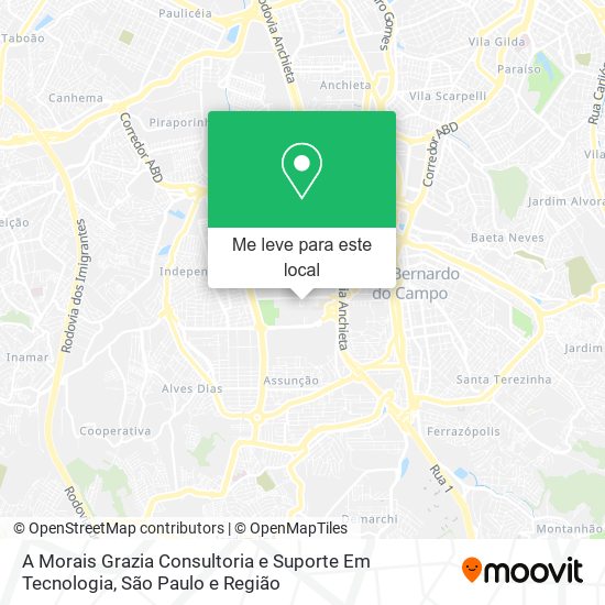 A Morais Grazia Consultoria e Suporte Em Tecnologia mapa