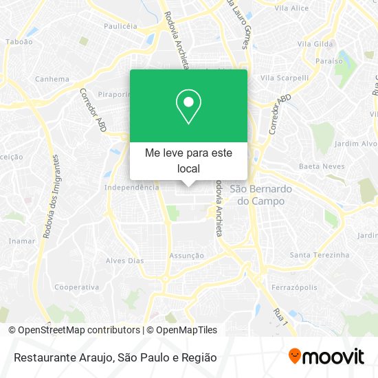 Restaurante Araujo mapa