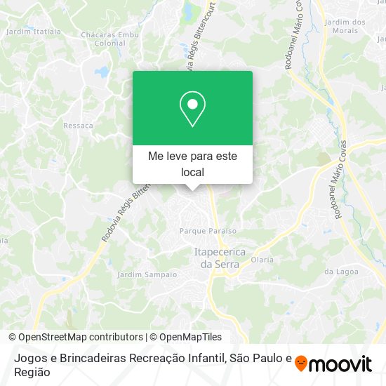 Jogos e Brincadeiras Recreação Infantil mapa