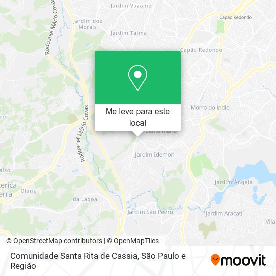 Comunidade Santa Rita de Cassia mapa