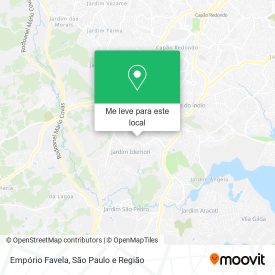Empório Favela mapa