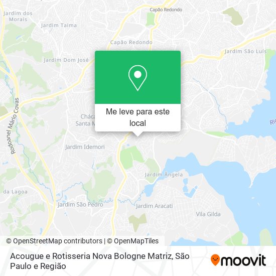 Acougue e Rotisseria Nova Bologne Matriz mapa
