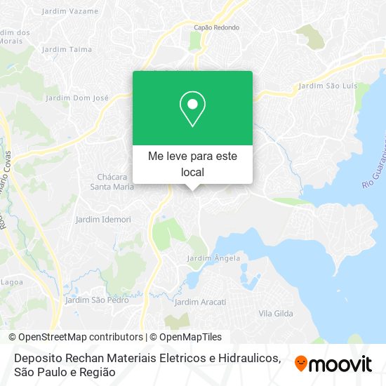 Deposito Rechan Materiais Eletricos e Hidraulicos mapa