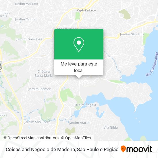 Coisas and Negocio de Madeira mapa