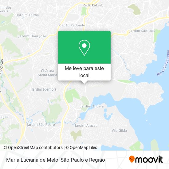 Maria Luciana de Melo mapa