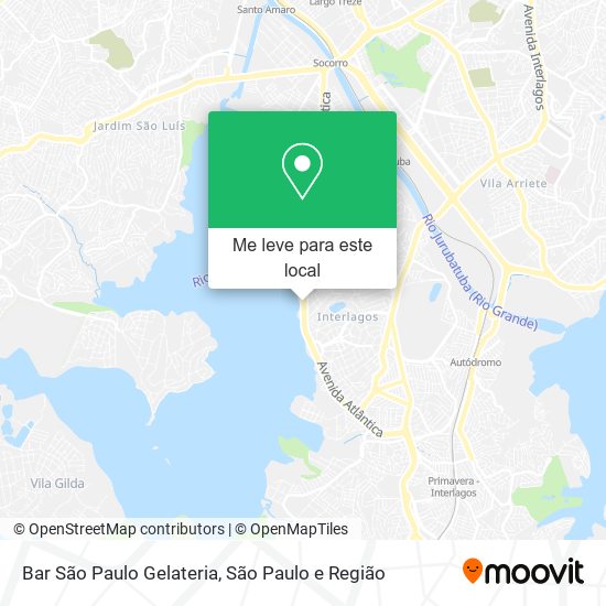 Bar São Paulo Gelateria mapa