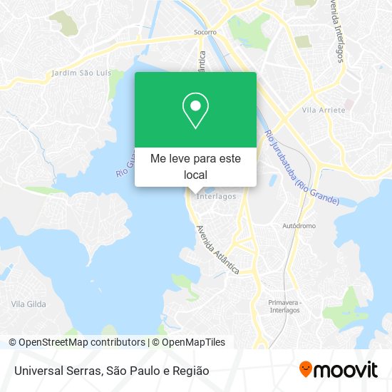 Universal Serras mapa