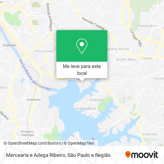 Mercearia e Adega Ribeiro mapa