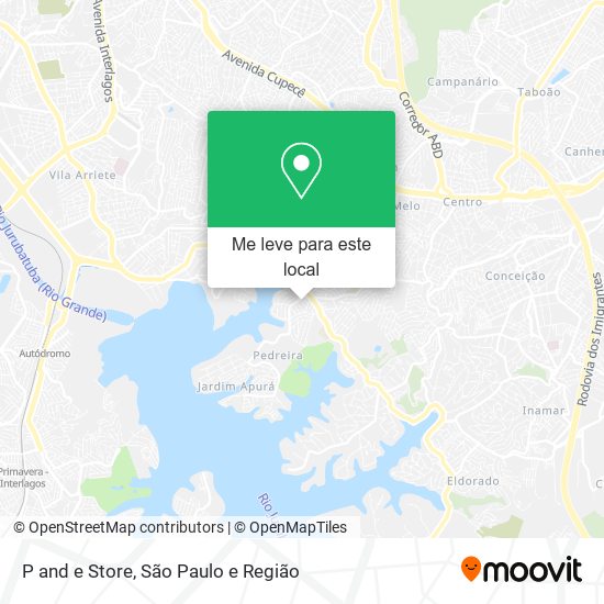 P and e Store mapa