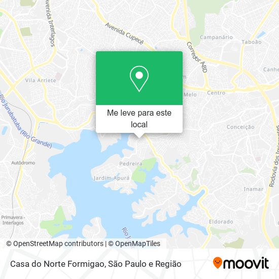 Casa do Norte Formigao mapa