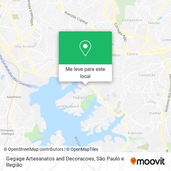 Gegage Artesanatos and Decoracoes mapa