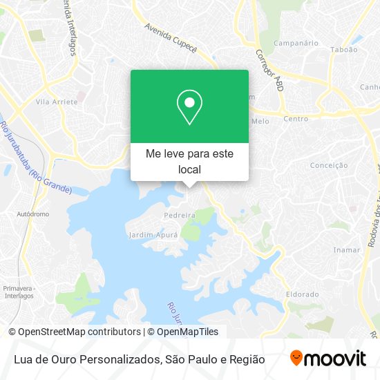 Lua de Ouro Personalizados mapa