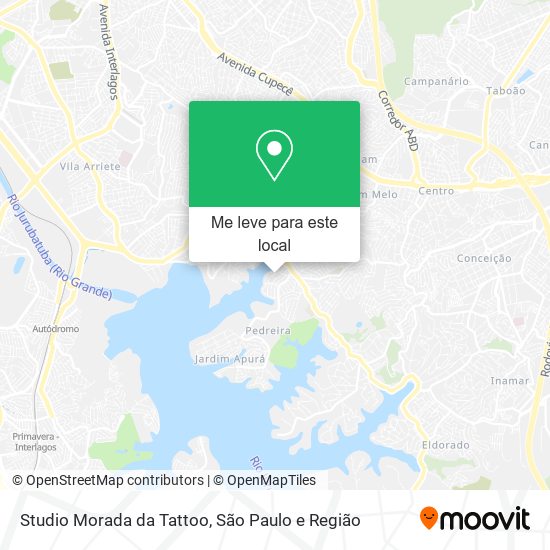 Studio Morada da Tattoo mapa