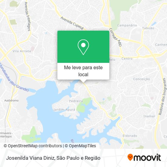 Josenilda Viana Diniz mapa
