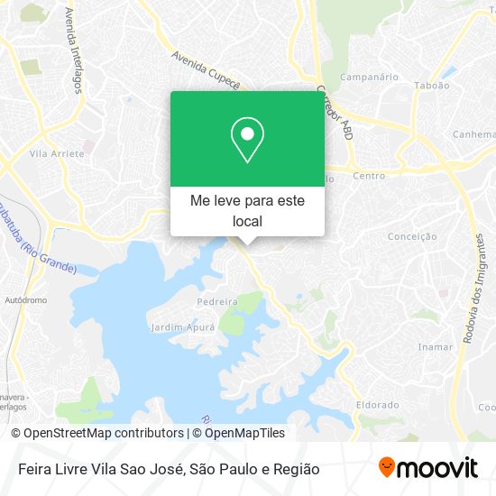 Feira Livre Vila Sao José mapa