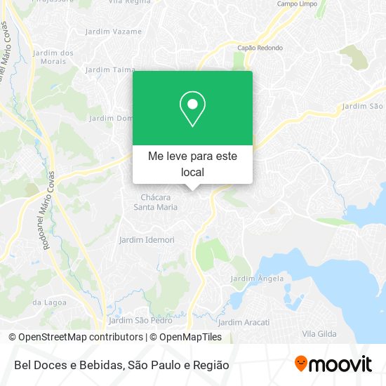 Bel Doces e Bebidas mapa