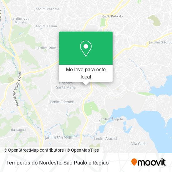 Temperos do Nordeste mapa
