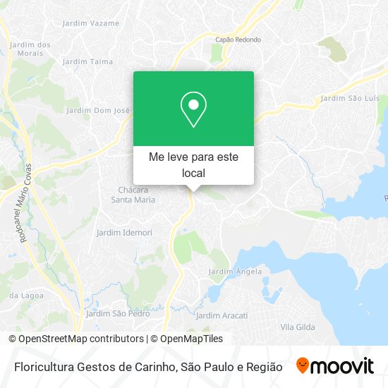 Floricultura Gestos de Carinho mapa