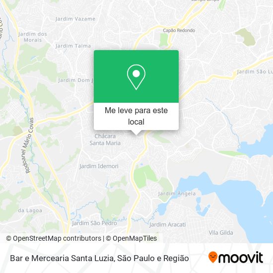 Bar e Mercearia Santa Luzia mapa