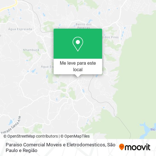 Paraiso Comercial Moveis e Eletrodomesticos mapa