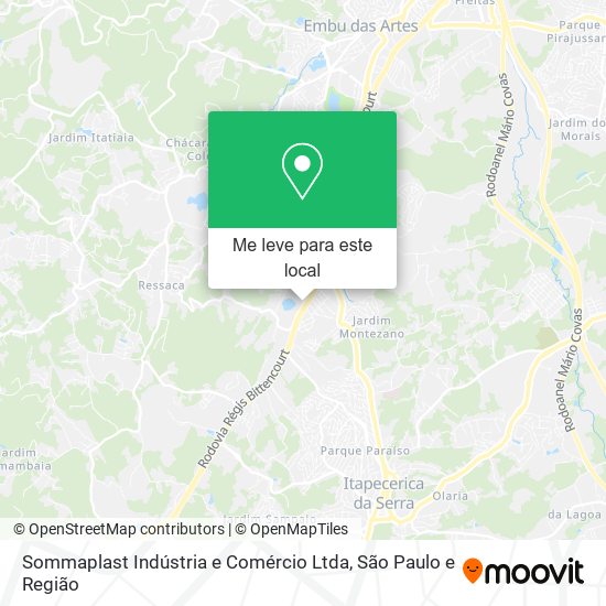 Sommaplast Indústria e Comércio Ltda mapa