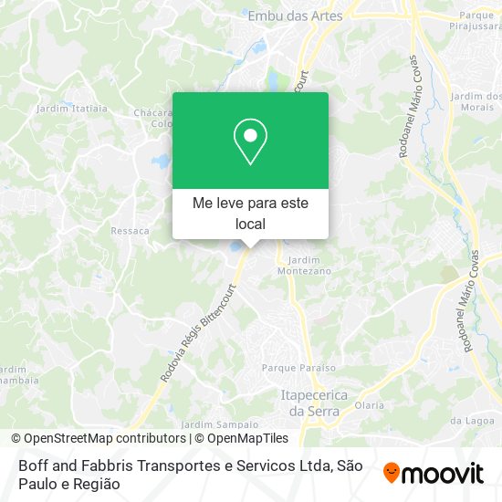Boff and Fabbris Transportes e Servicos Ltda mapa