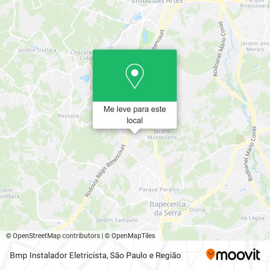 Bmp Instalador Eletricista mapa