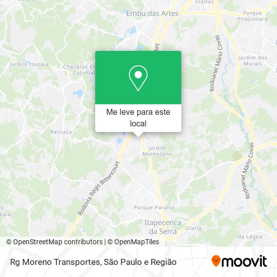 Rg Moreno Transportes mapa
