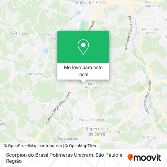 Scorpion do Brasil Polimeras Unicram mapa