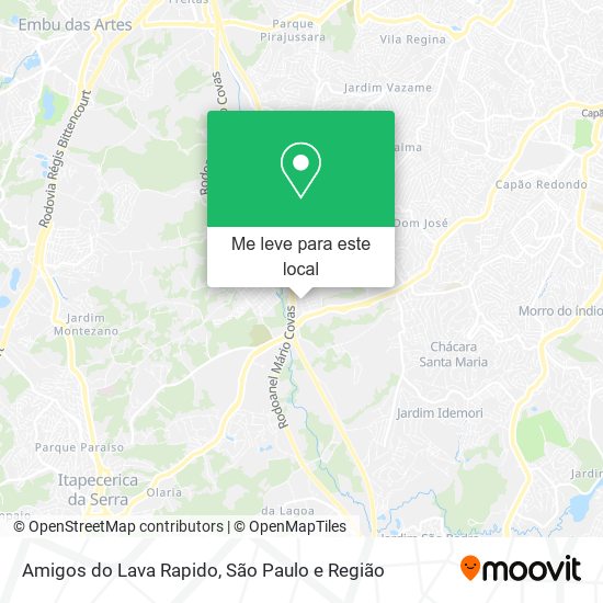 Amigos do Lava Rapido mapa