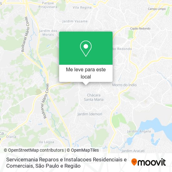 Servicemania Reparos e Instalacoes Residenciais e Comerciais mapa
