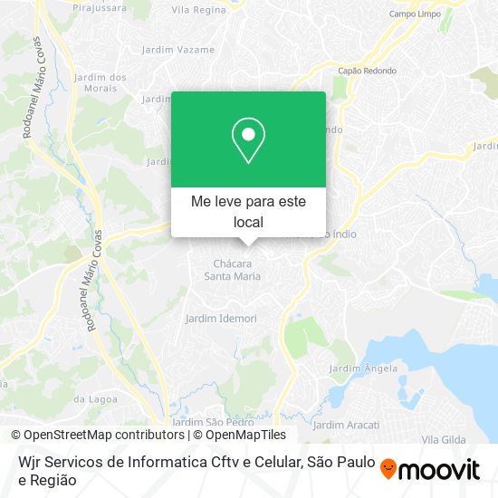 Wjr Servicos de Informatica Cftv e Celular mapa