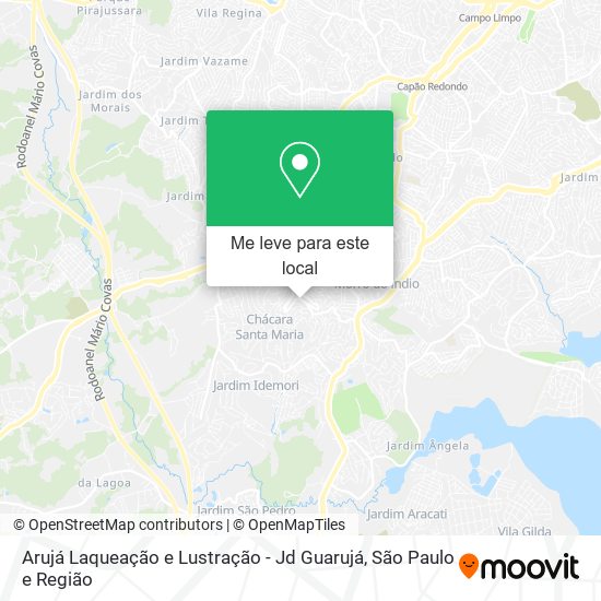 Arujá Laqueação e Lustração - Jd Guarujá mapa