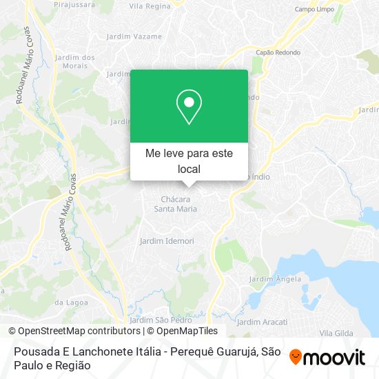 Pousada E Lanchonete Itália - Perequê Guarujá mapa