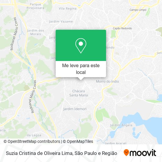 Suzia Cristina de Oliveira Lima mapa