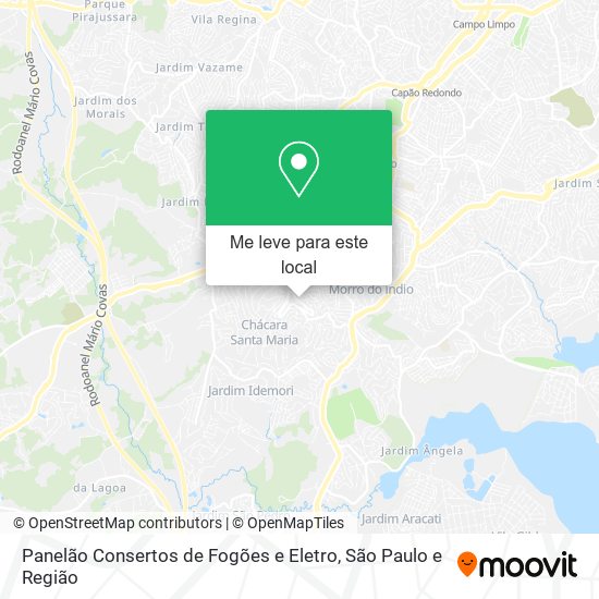 Panelão Consertos de Fogões e Eletro mapa