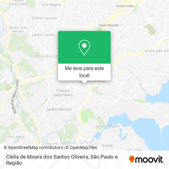 Clelia de Moura dos Santos Oliveira mapa