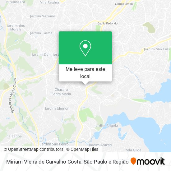 Miriam Vieira de Carvalho Costa mapa