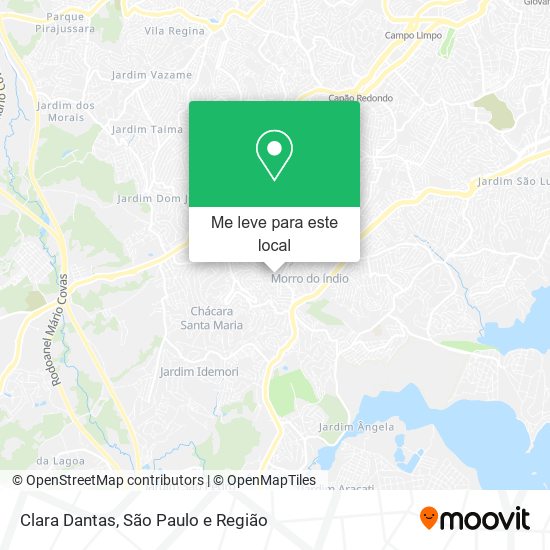 Clara Dantas mapa